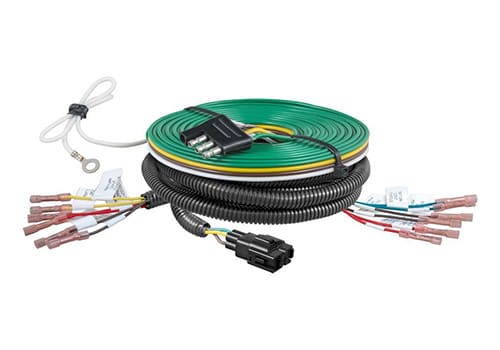 CURT Dinghy Towing Wiring Harness for Flat Tow Lights